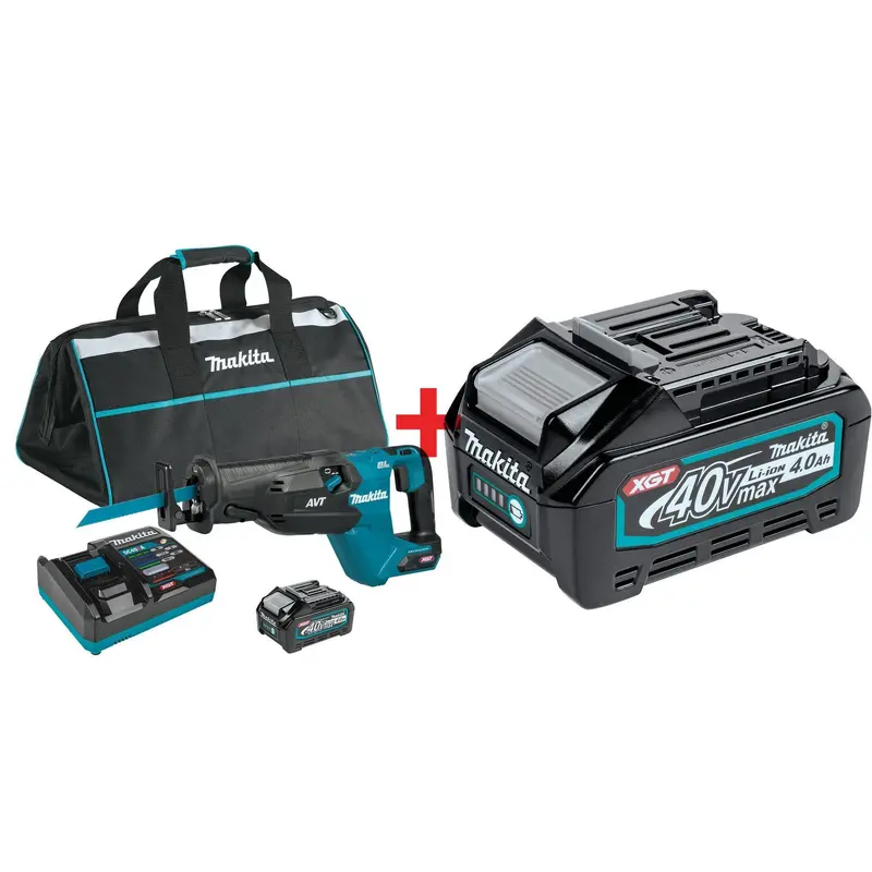 Makita 40V max XGT Brushless Cordless AVT Orbital Recipro Saw Kit (4.0Ah) with Battery