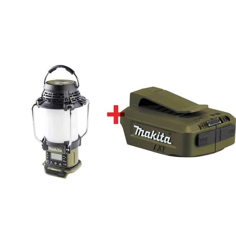 Makita Outdoor Adventure 18V LXT Bluetooth Radio and L.E.D. Lantern with Cordless Power Source (Bare Tool)