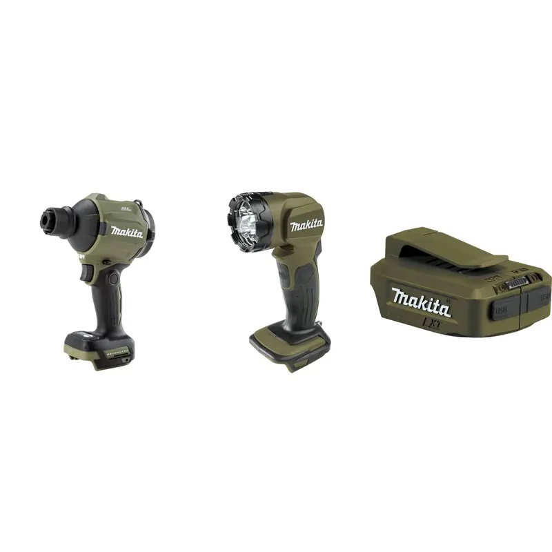 Makita Outdoor Adventure 18V LXT Brushless High Speed Blower/Inflator, LED Flashlight, Cordless Power Source Kit (Bare Tools)