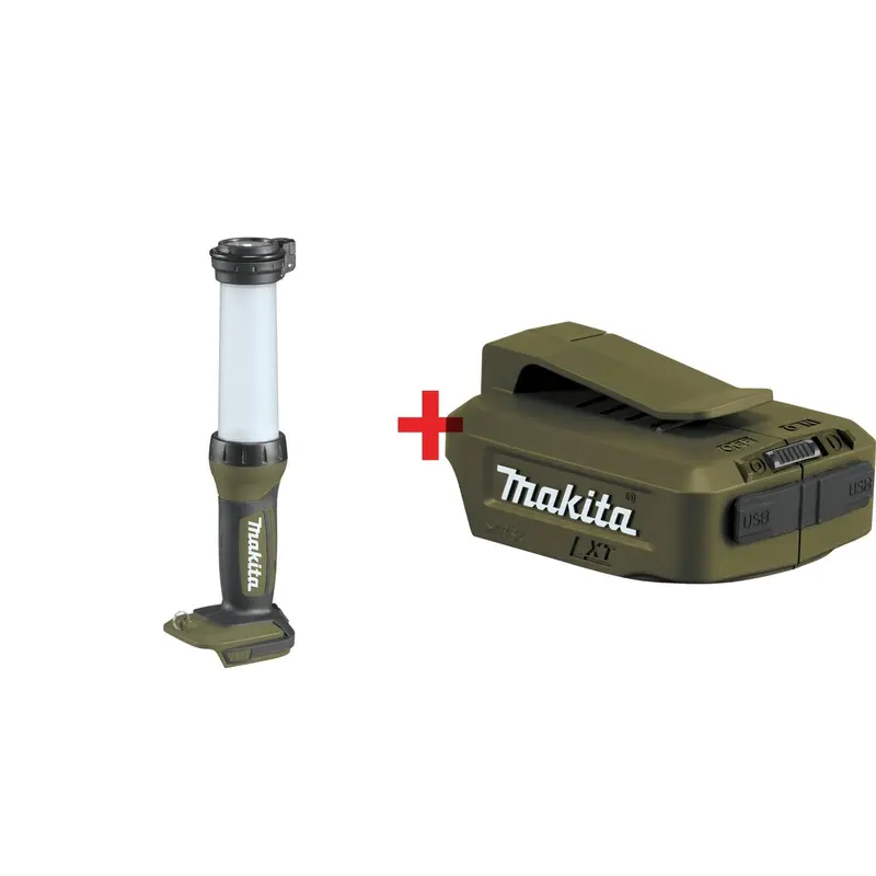 Makita Outdoor Adventure 18V LXT LED Lantern/Flashlight (Bare Tool) with Cordless Power Source (Bare Tool)
