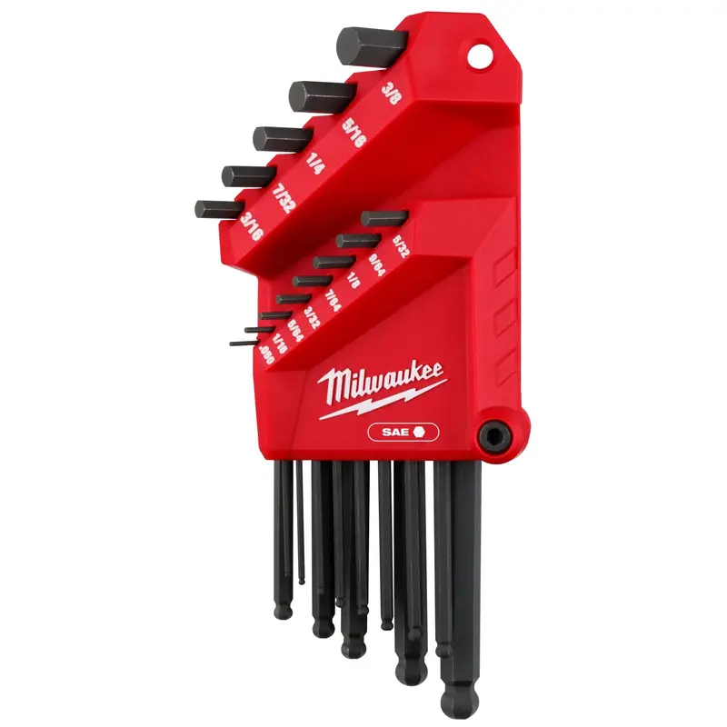 Milwaukee 48-22-2185 13-Key Ball End L-Key Set - SAE