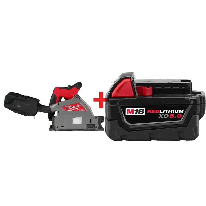 Milwaukee M18 FUEL 6-1/2" Plunge Track Saw with Battery Pack