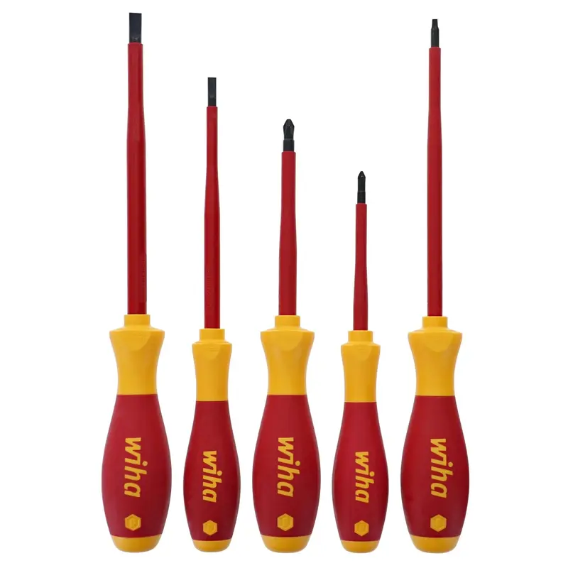 Wiha 32059 5-Piece Insulated SoftFinish Screwdriver Set