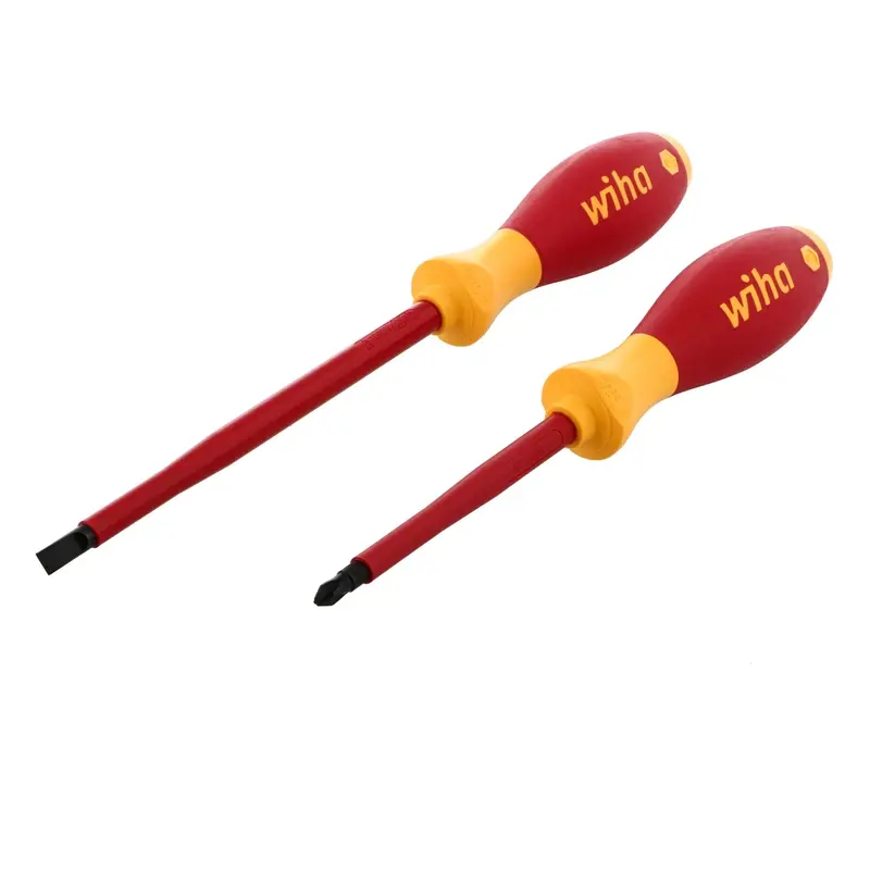 Wiha 33580 2-Piece Insulated SoftFinish Screwdriver Set