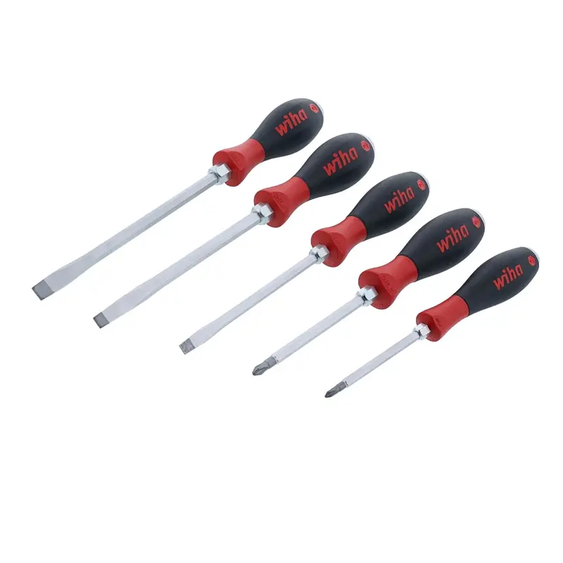 Wiha 53095 5-Piece SoftFinish X Heavy-Duty Screwdriver Set