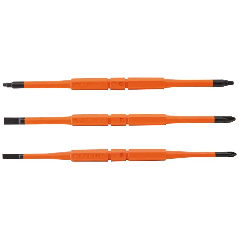 Klein Tools 13157INSP Insulated Double-Ended Screwdriver Blades (3-Pack)