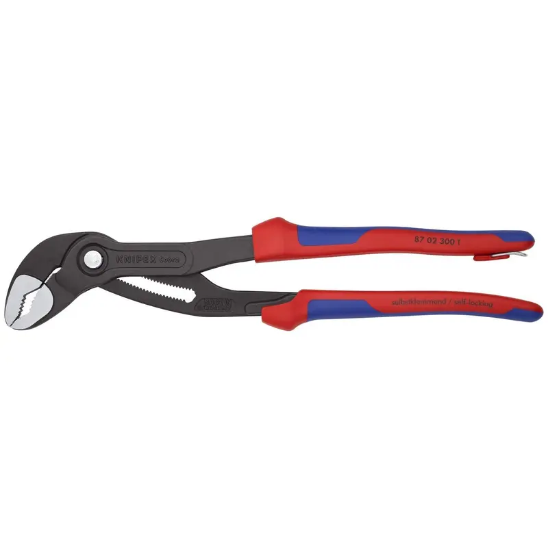 Knipex 87 02 300 T BKA Cobra Water Pump Pliers-Tethered Attachment