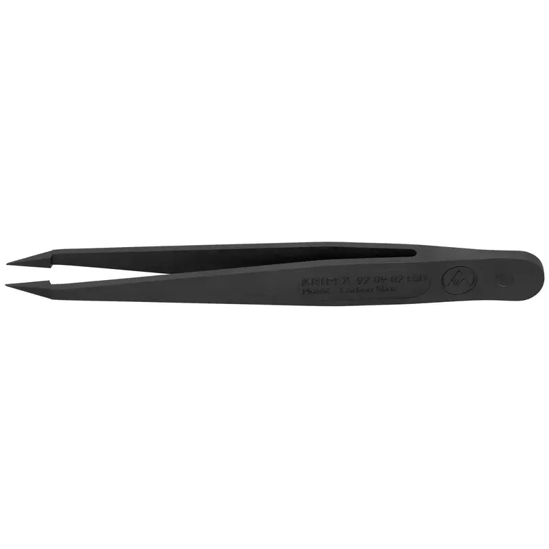 Knipex 92 09 02 ESD Plastic Gripping Tweezers-Needle-Point Tips-ESD