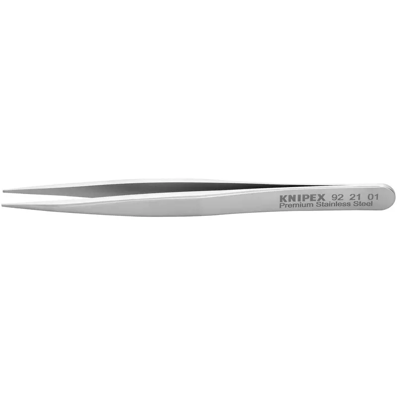 Knipex 92 21 01 Premium Stainless Steel Gripping Tweezers-Pointed Tips