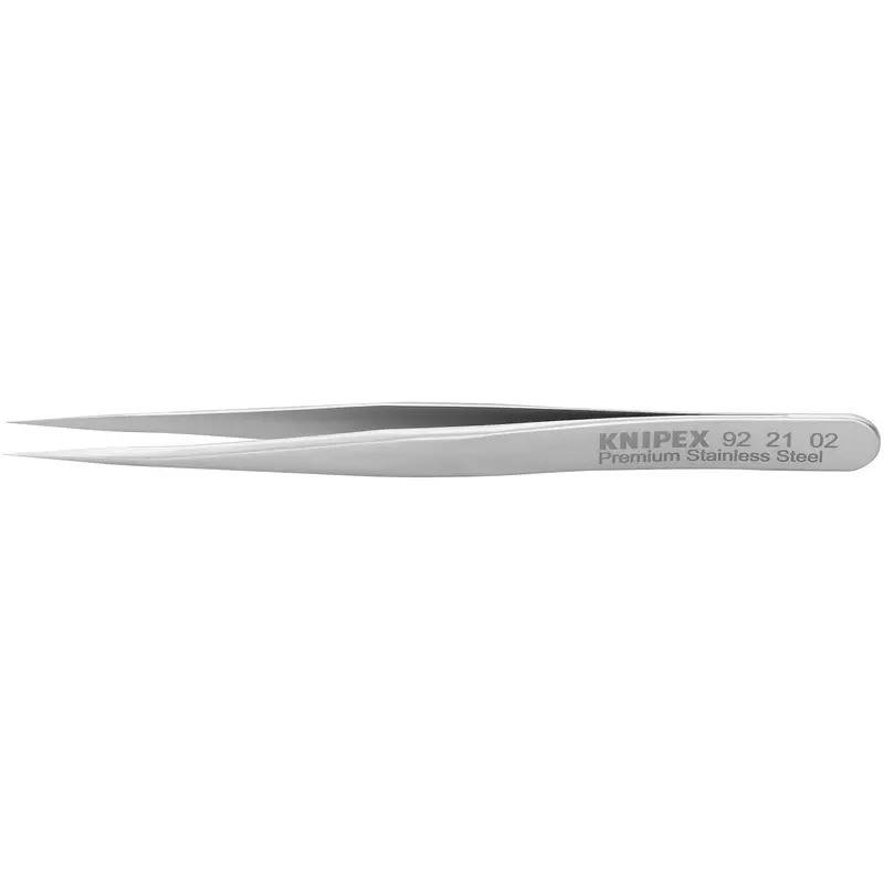 Knipex 92 21 02 Premium Stainless Steel Gripping Tweezers-Needle-Point Tips