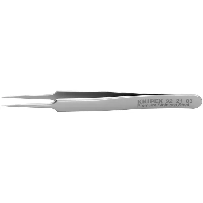 Knipex 92 21 03 Premium Stainless Steel Gripping Tweezers-Needle-Point Tips