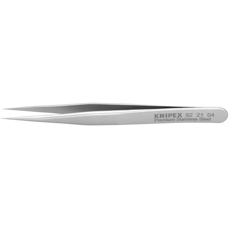 Knipex 92 21 04 Premium Stainless Steel Gripping Tweezers-Needle-Point Tips