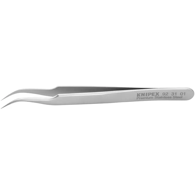 Knipex 92 31 01 Premium Stainless Steel Gripping Tweezers-45Angled-Needle-Point Tips