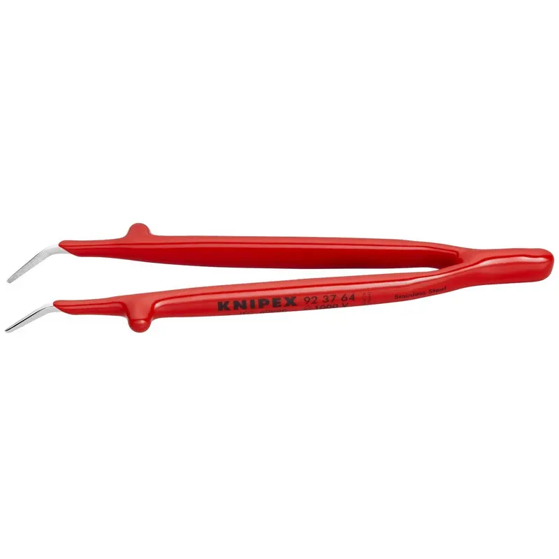 Knipex 92 37 64 Stainless Steel GrippingTweezers-30Angled-1000V Insulated