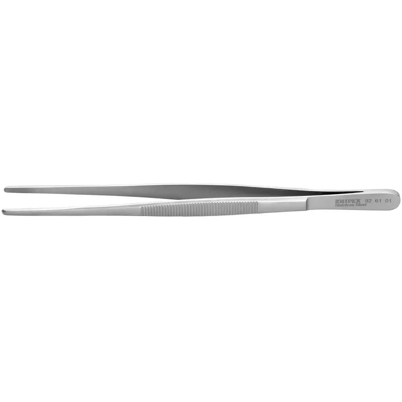 Knipex 92 61 01 Stainless Steel Gripping Tweezers-Blunt Tips