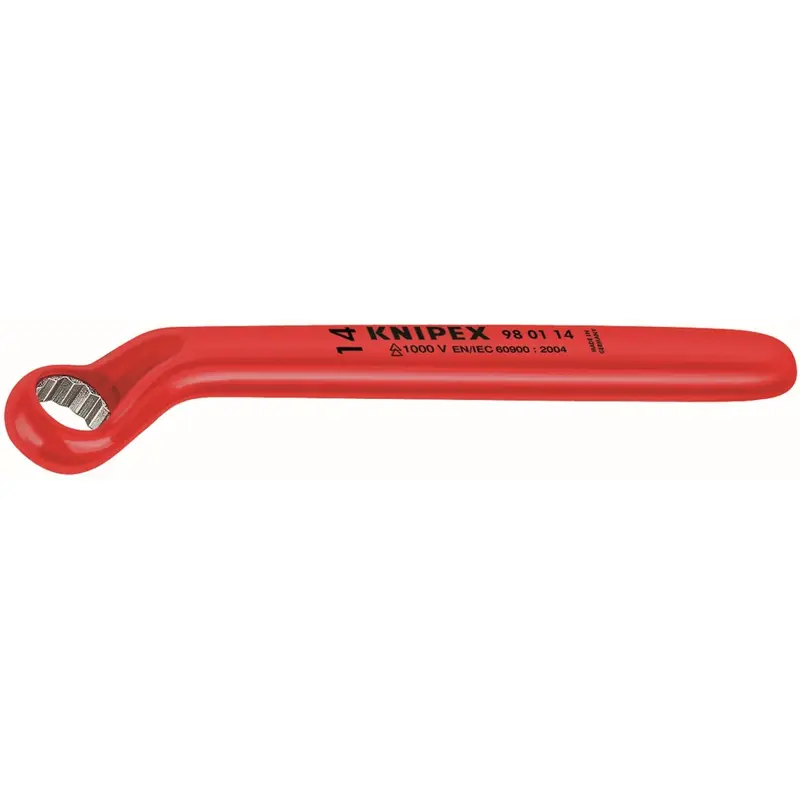 Knipex 98 01 16 Offset Box Wrench-1000V Insulated 16 mm
