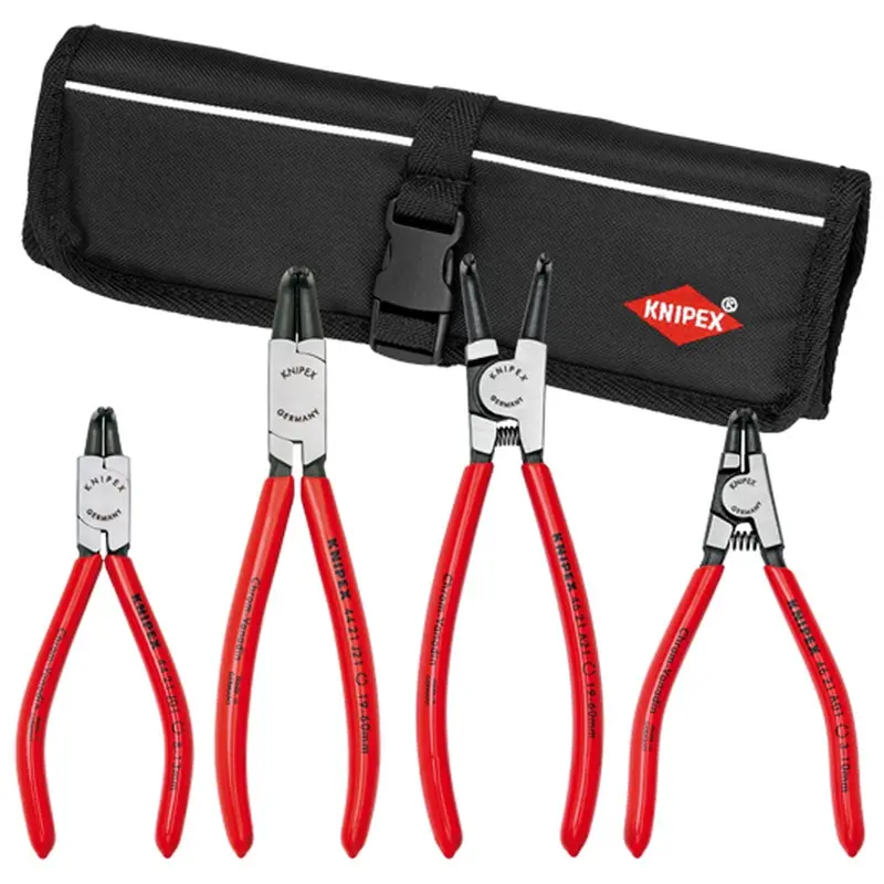 Knipex 9K 00 19 54 US 4 Pc Snap Ring Set In Pouch-90 Degree