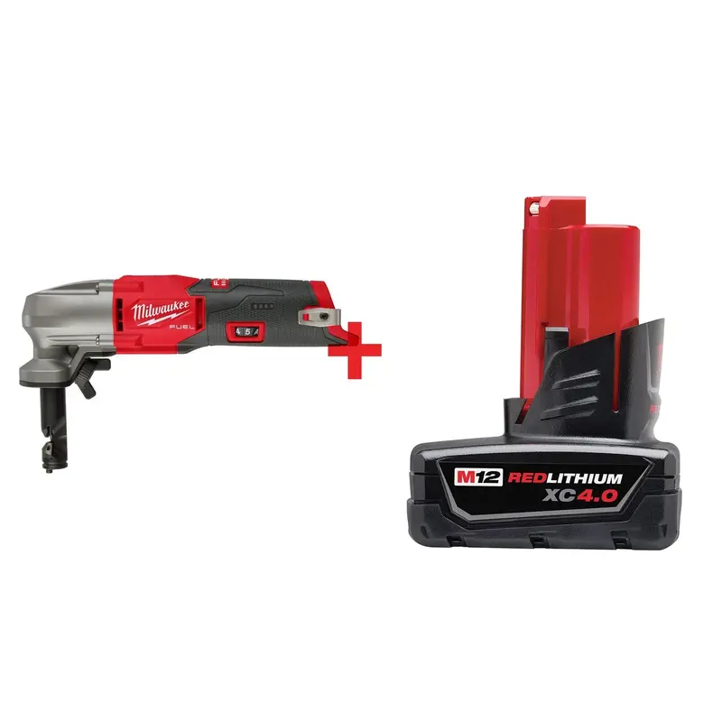 Milwaukee M12 FUEL 16 Gauge Variable Speed Nibbler with M12 Battery Pack