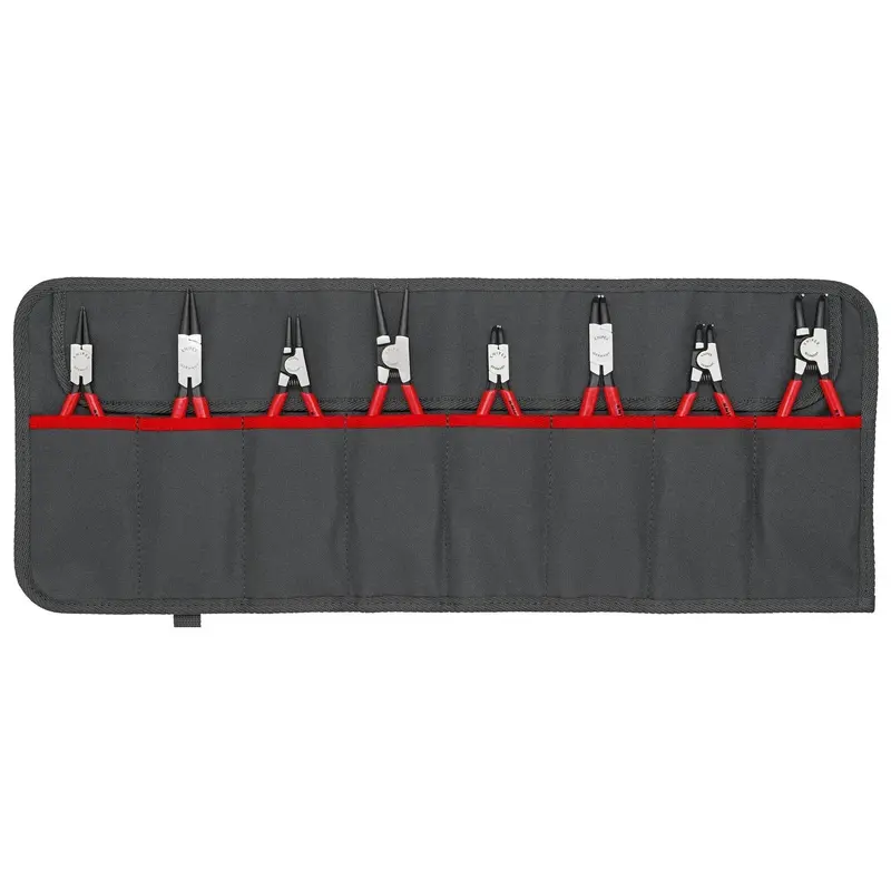 Knipex 00 19 58 V01 8 Pc Snap Ring Pliers Set in Tool Roll