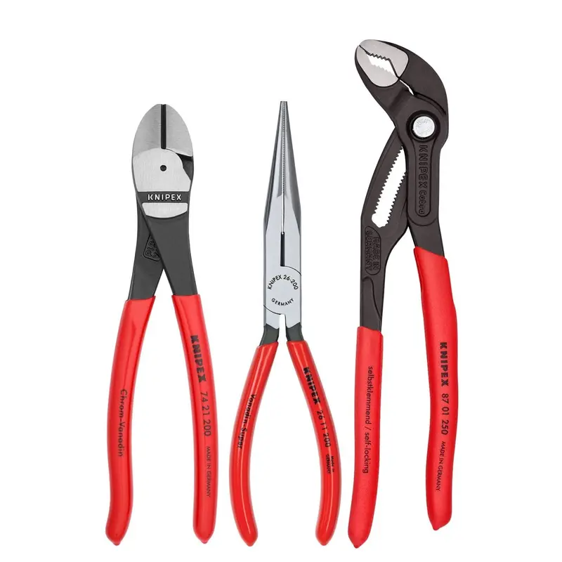Knipex 00 20 08 US2 3 Pc Universal Set with Cobra