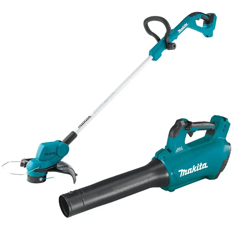 Makita 18V LXT Lithium-Ion Cordless String Trimmer with Brushless Cordless Blower (Bare Tool)