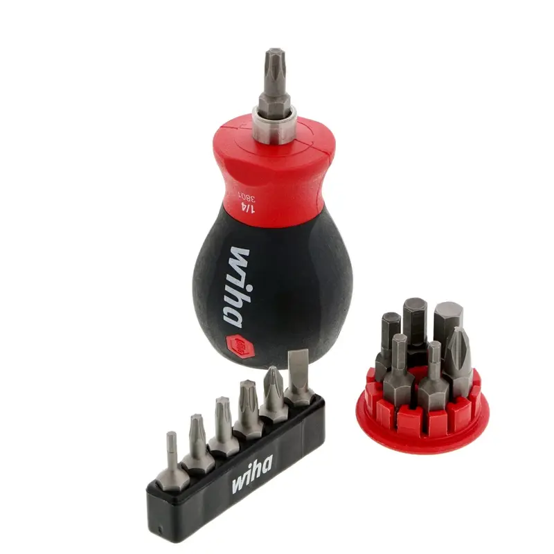 Wiha 38083 14-Piece Stubby Bike Repair Multi-Driver