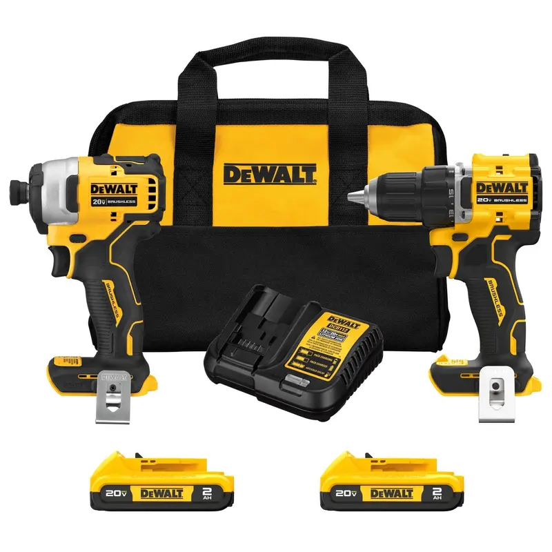 DeWalt DCK225D2 ATOMIC COMPACT SERIES 20V MAX Brushless Drill Driver & Impact Driver 2.0Ah Combo Kit