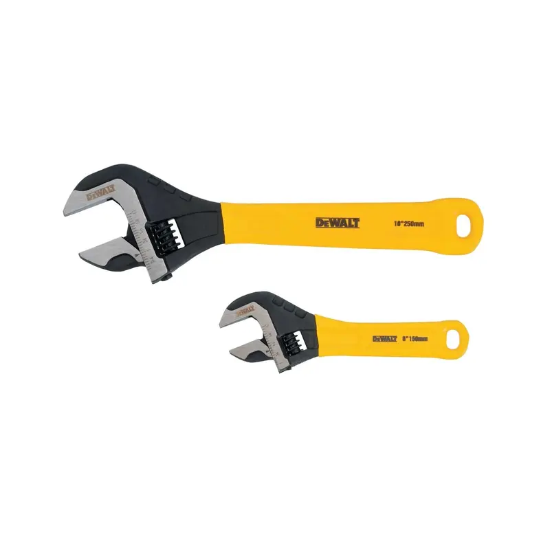 DeWalt DWHT75497 2-Piece Dip Grip Adjustable Wrench Set
