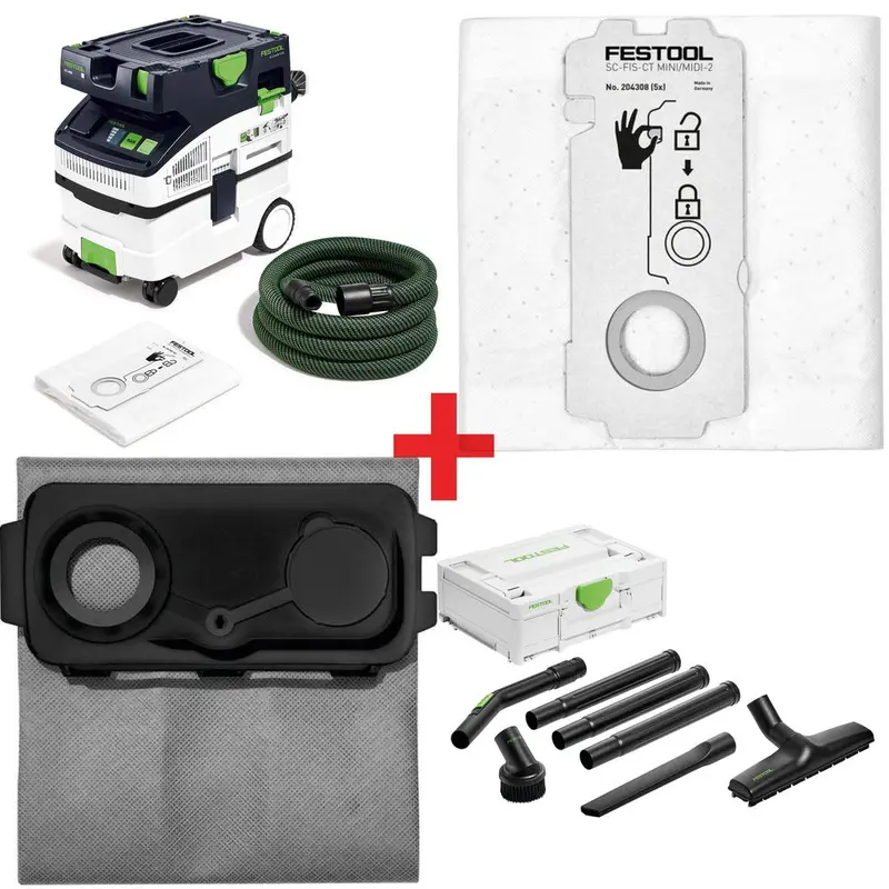 Festool CT MIDI I HEPA Bluetooth Dust Extractor Pro Bundle