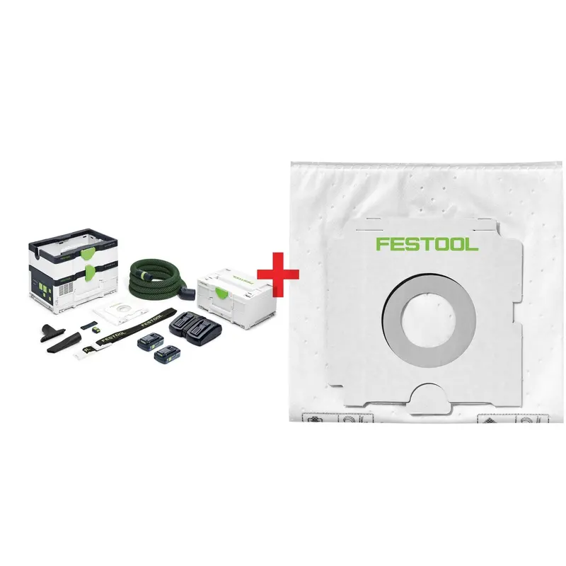Festool CTC SYS Cordless 36V Mobile HEPA Dust Extractor Starter Bundle