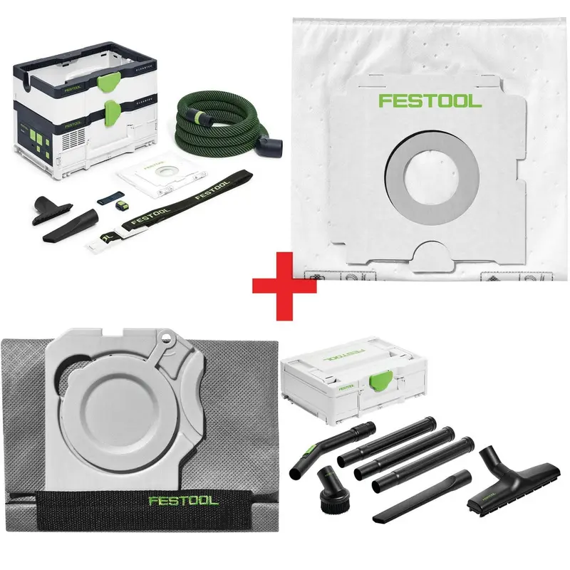 Festool CTC SYS Dual-18V Mobile HEPA Dust Extractor Pro Bundle