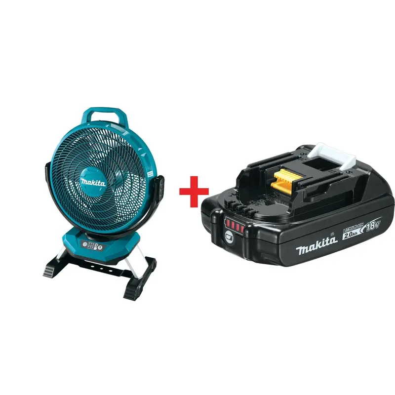 Makita 18V LXT Lithium-Ion Cordless 13-In. Fan with Compact 2.0Ah Battery