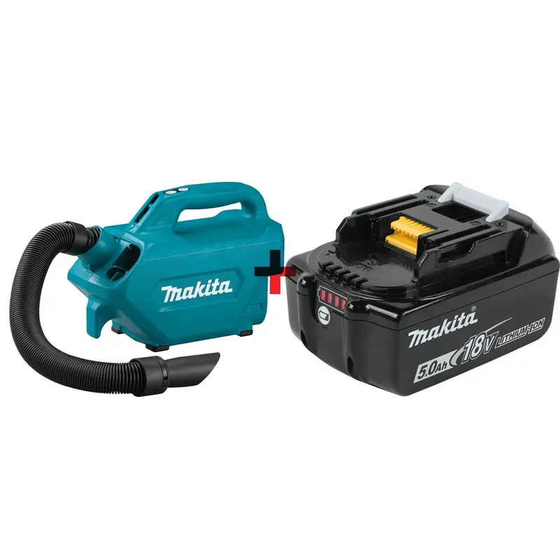 Makita 18V LXT Lithium-Ion Handheld Canister Vacuum LXT 5.0Ah Battery
