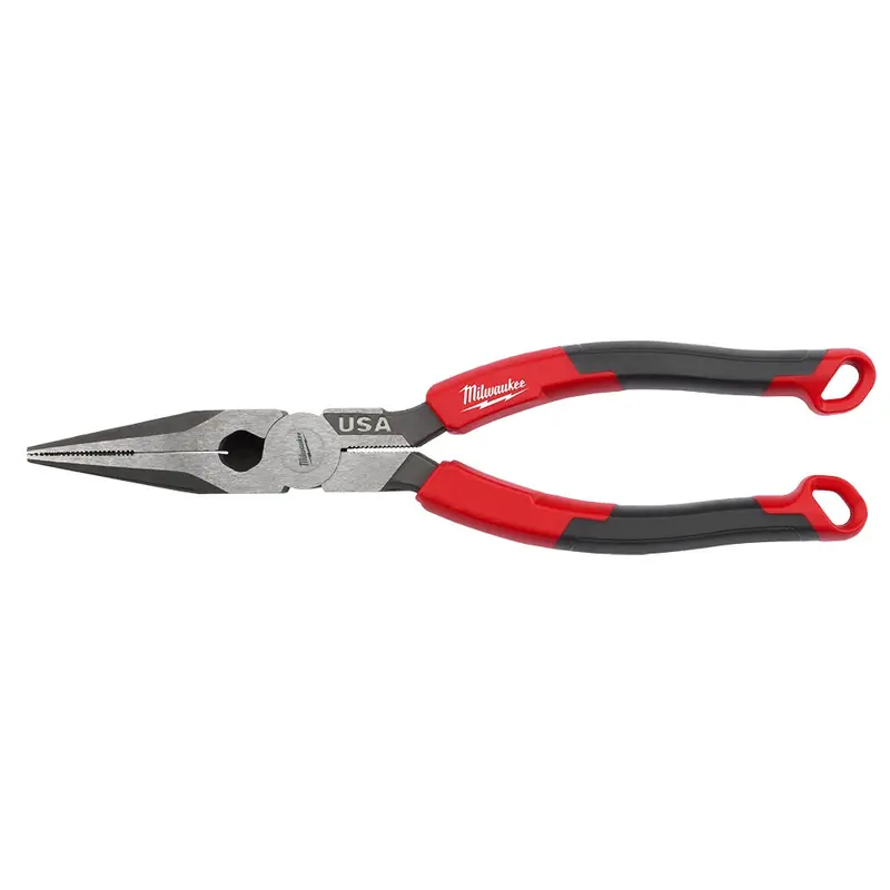 Milwaukee MT555 8" Long Nose Comfort Grip Pliers (Made in the USA)