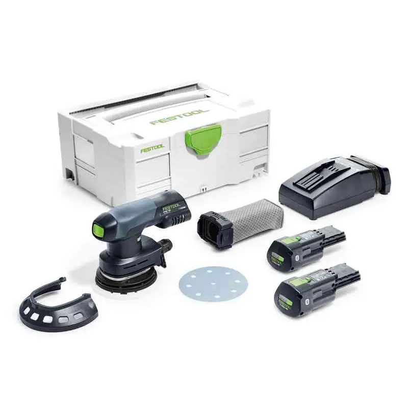 Festool 577696 ETSC 125 18V Brushless Hybrid Cordless 125mm (5") Sander Bluetooth 3.1Ah PLUS
