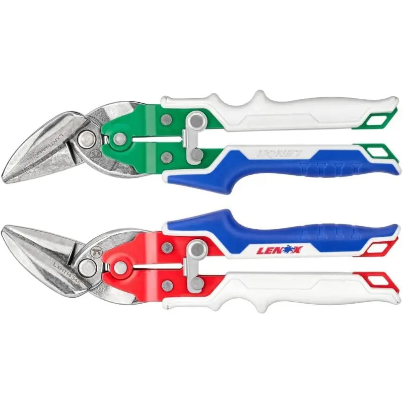 Lenox LXHT14348 Offset Left & Right Aviation Snips Set