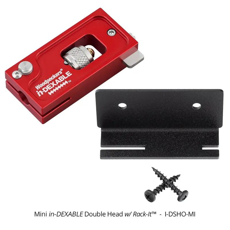 Woodpeckers I-DSHO-MI Mini in-DEXABLE Double Square (Head Only - Inch) & Rack-It