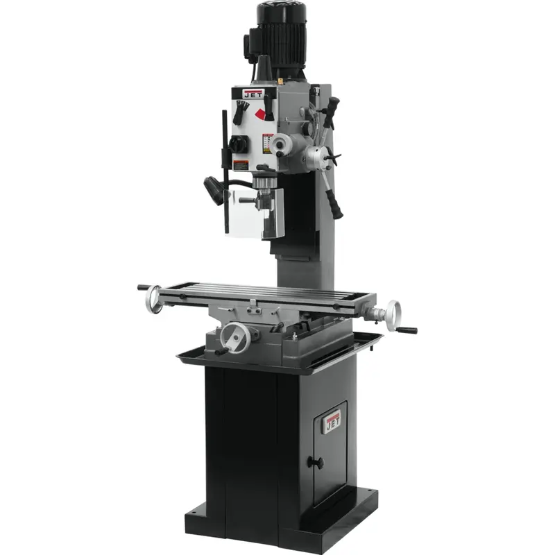 JET 351153 JMD-45GHPF Geared Head Square Column Mill/Drill with Power Downfeed with DP700 2-Axis DRO & X-Axis Powerfeed