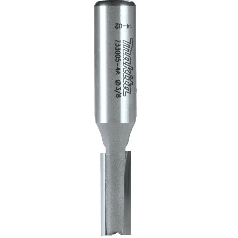 Makita 733005-4A 3/8" Straight, 2 Flute, C.T. Router Bit, 1/2" Shank, 1" Cut