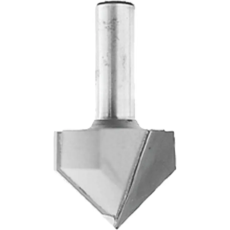Makita 733009-2A Router Bit, 3/8" V.G., 2 Flute, 1/4" SH, C.T.