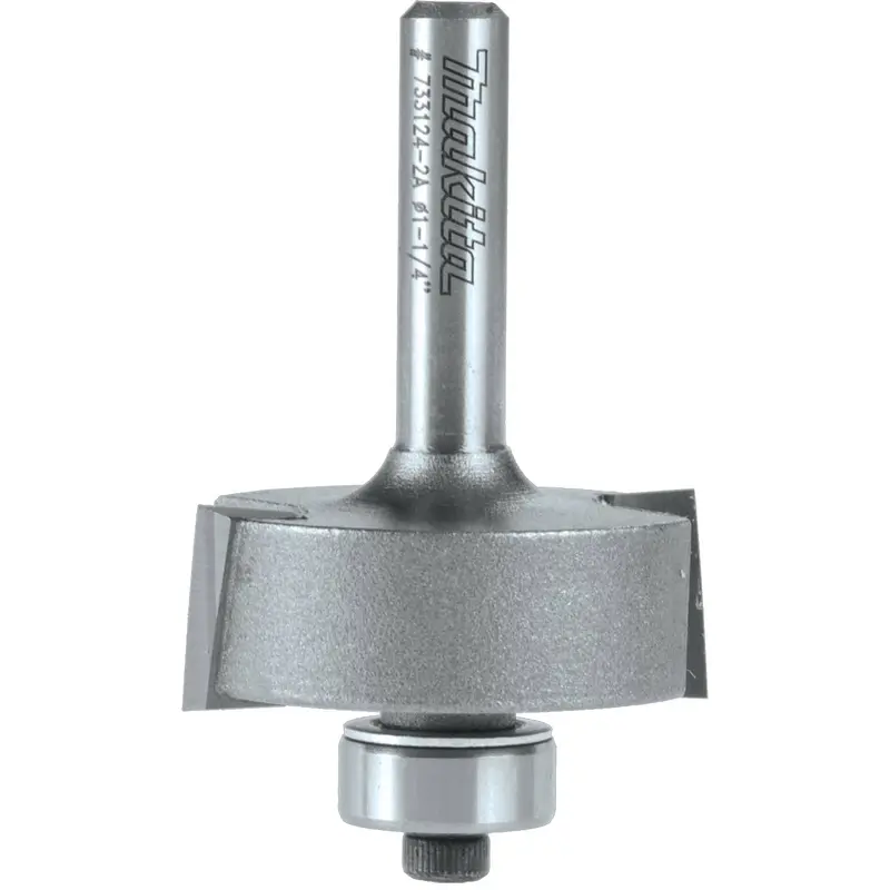 Makita 733124-2A Router Bit 3/8" Rabbet, 2 Flute, 1/4" SH, C.T.