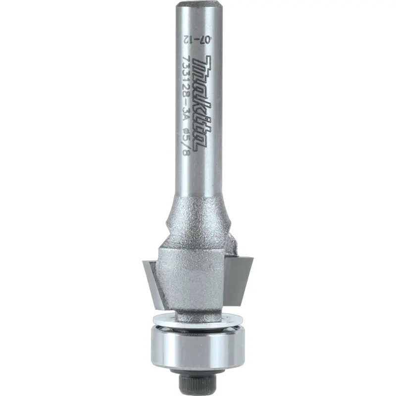Makita 733128-3A Router Bit, 15 Bevel Trim, 2 Flute, 1/4" SH, C.T.