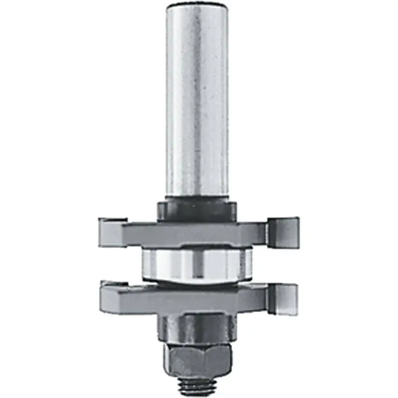 Makita 733307-A Router Bit, 1/4" 2 Wing, 2 Cutter T&G, 1/2" SH, C.T.