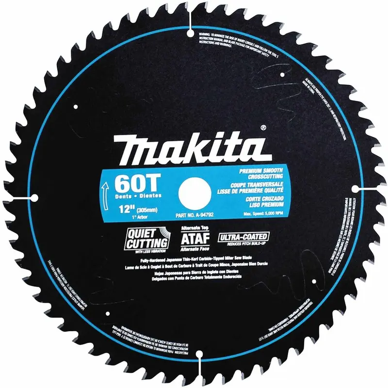 Makita A-94792 12" 60T Ultra-Coated Miter Saw Blade