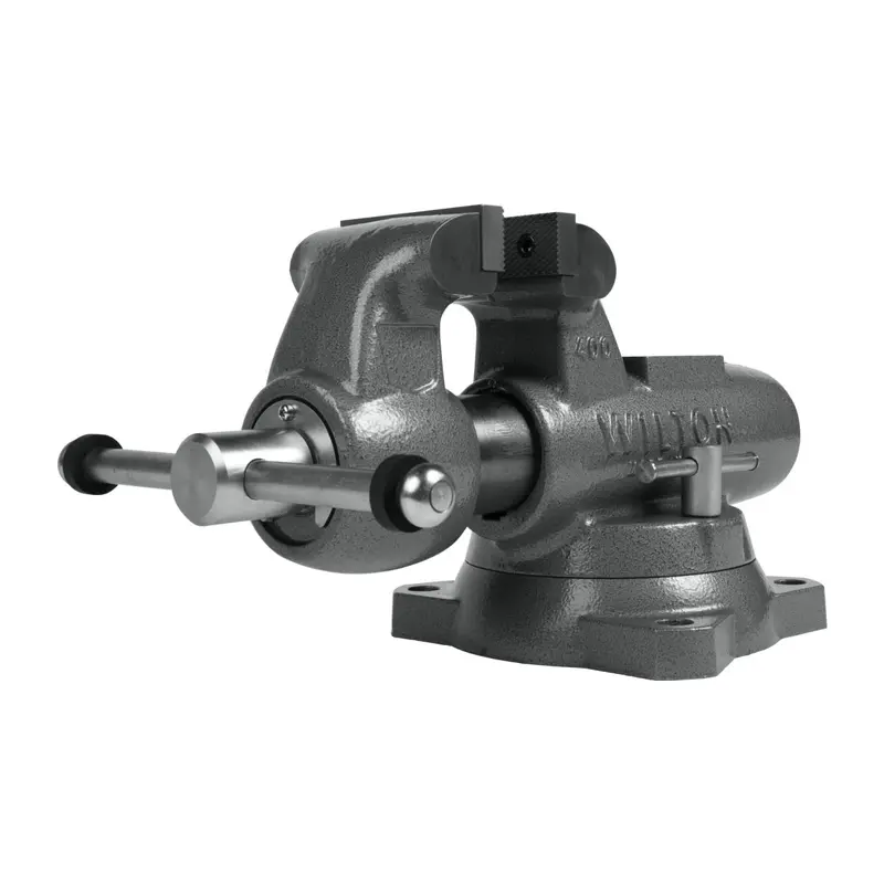 Wilton 28831 Machinist 4 Jaw Round Channel Vise with Swivel Base