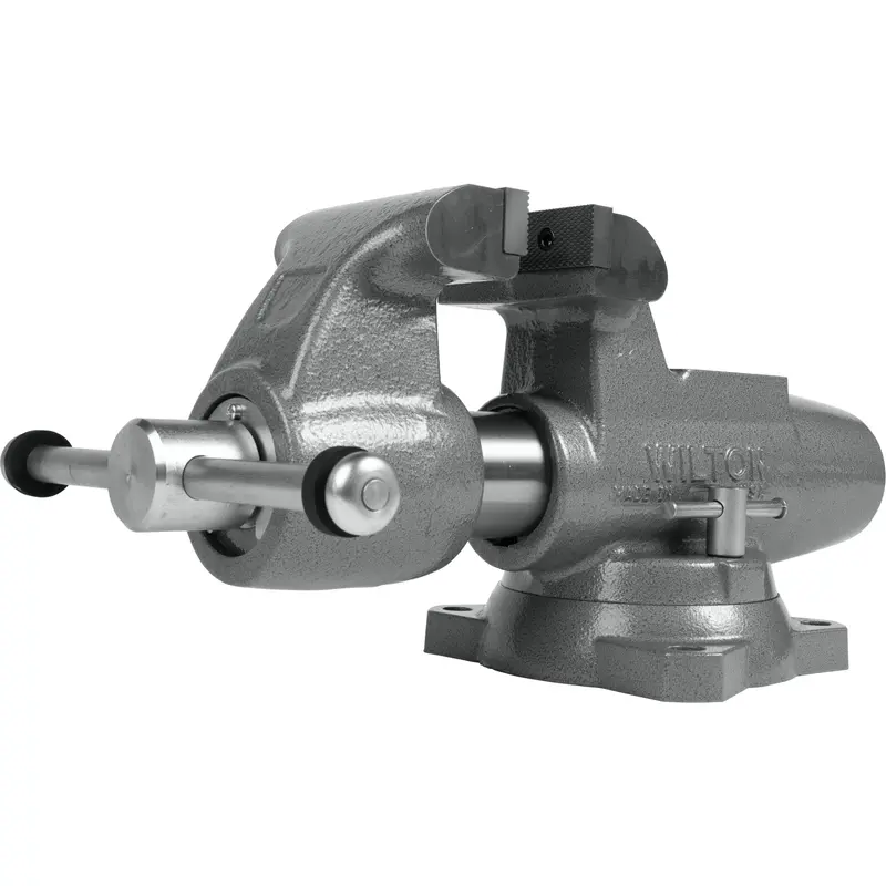 Wilton 28832 Machinist 5 Jaw Round Channel Vise with Swivel Base