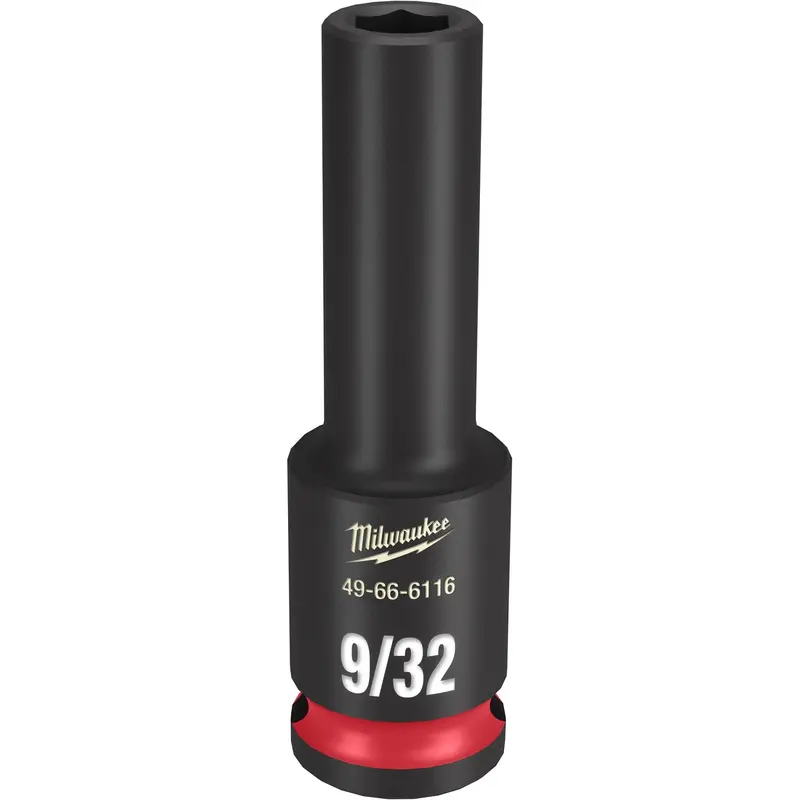 Milwaukee 49-66-6116 SHOCKWAVE Impact Duty 3/8-Inch Drive 9/32-Inch Deep 6 Point Socket