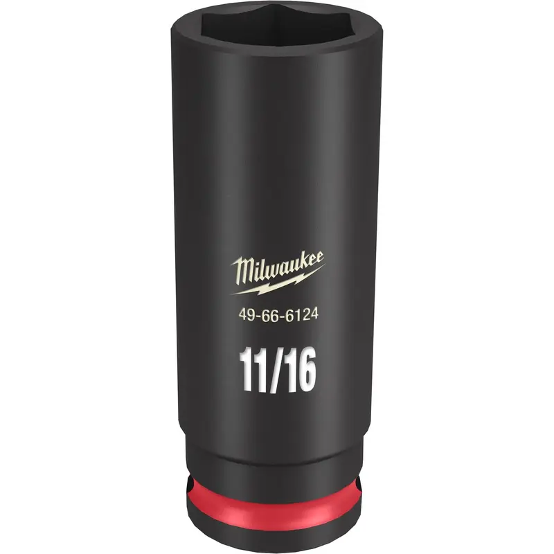 Milwaukee 49-66-6124 SHOCKWAVE Impact Duty 3/8-Inch Drive 11/16-Inch Deep 6 Point Socket