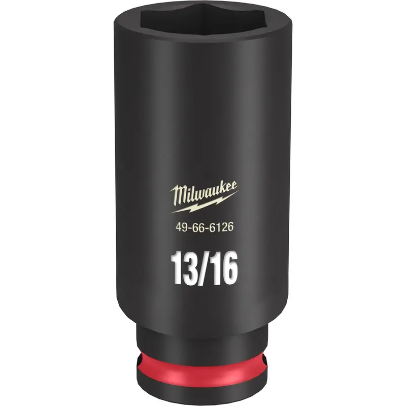 Milwaukee 49-66-6126 SHOCKWAVE Impact Duty 3/8-Inch Drive 13/16-Inch Deep 6 Point Socket