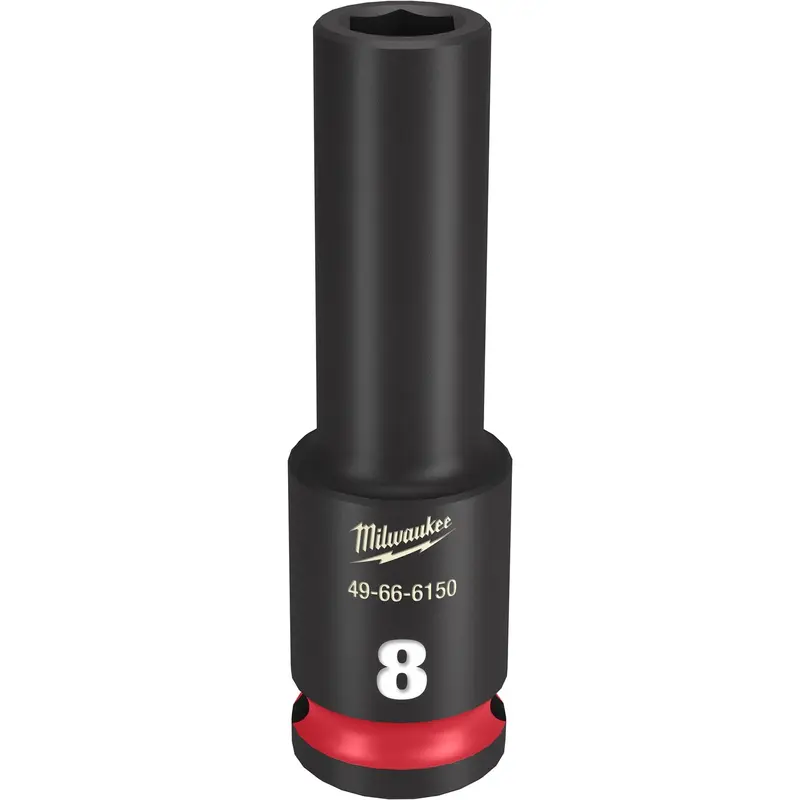 Milwaukee 49-66-6150 SHOCKWAVE Impact Duty 3/8-Inch Drive 8MM Deep 6 Point Socket